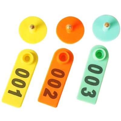 52*18mm Livestock ID Tags Custom Printed Sheep Goat Ear Tags