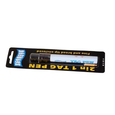 Black Ink Animal Ear Tag Marker Pen Fast Drying 14.5*15mm