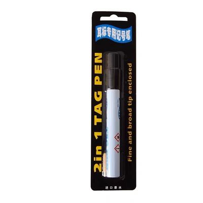 225*55mm Black Cattle Tag Marker Pen For TPU Ear Tag Permanent