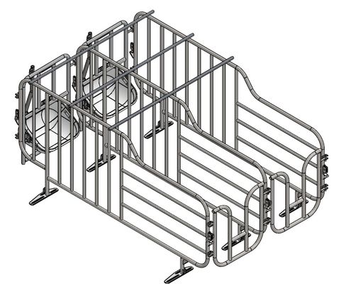 Customized 800 Sows Farming Equipment Gestation Cage For Sow