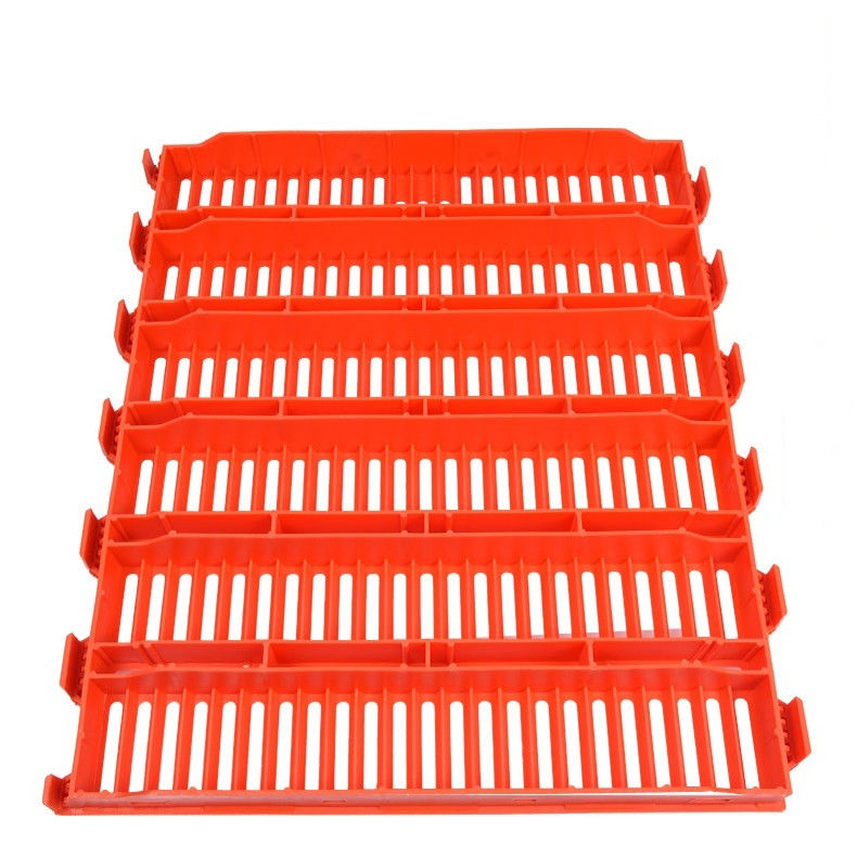 Red Pure PP Plastic Slatted Floor For Sheep Nursery Pigs