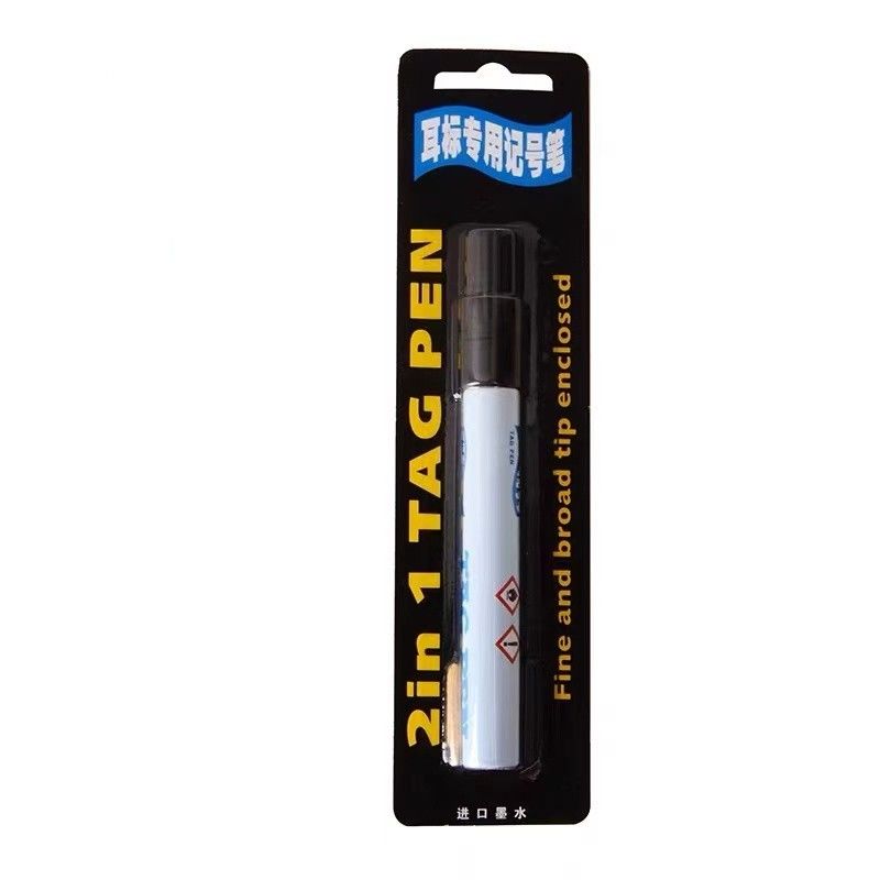 225*55mm Black Cattle Tag Marker Pen For TPU Ear Tag Permanent