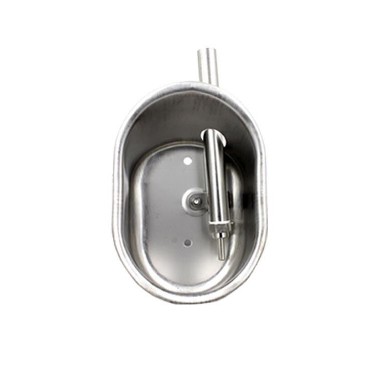 SS304 Oval Shaped Hog Water Bowl Automatic Drinker For Pigs