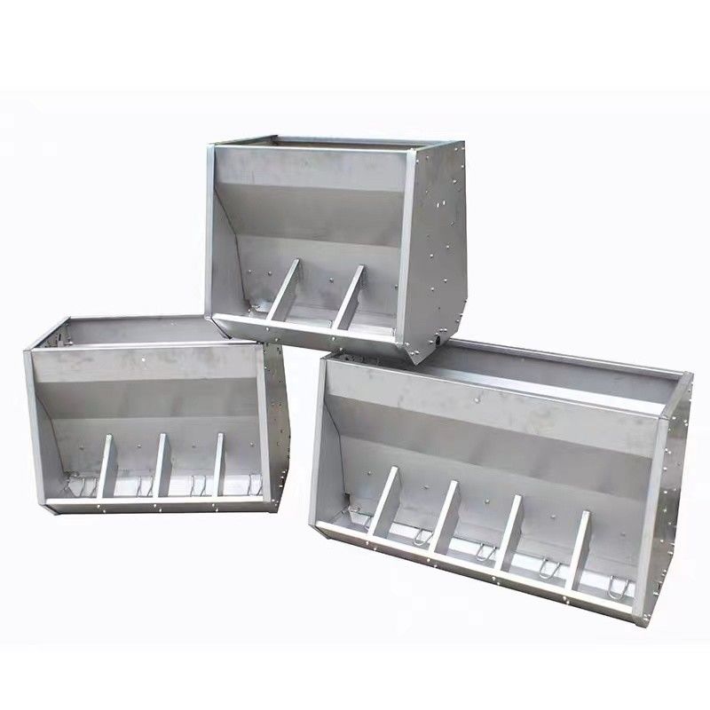Husbandry Stainless Steel Auto Feeder For Pigs Hog Anti Rust
